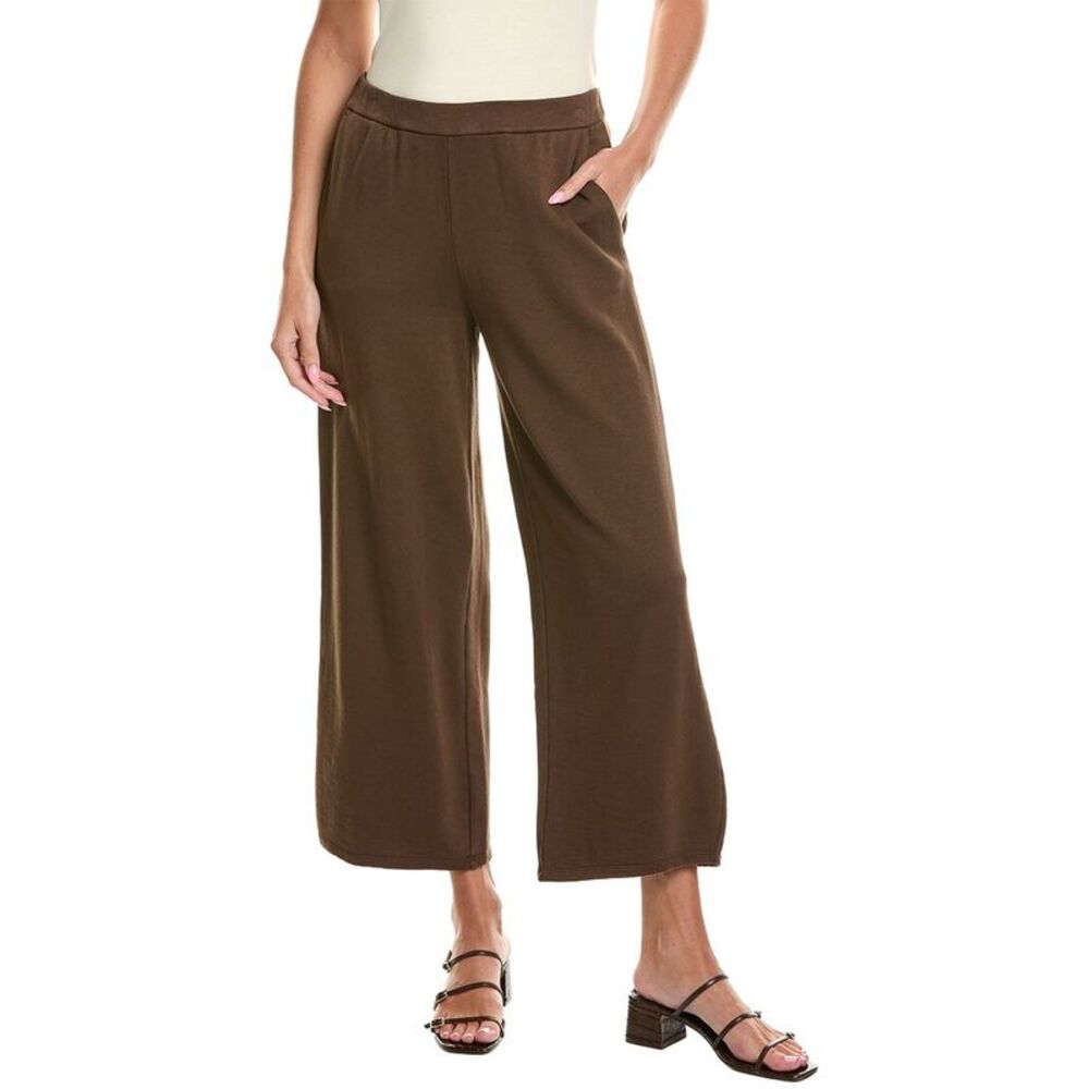 Eileen Fisher Womens Wide Ankle Pant, White